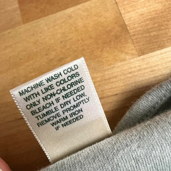 LL Bean Sage Green Heather 100% Cotton Short Sleeve Maxi Dress Size Medium - Picture 8 of 10